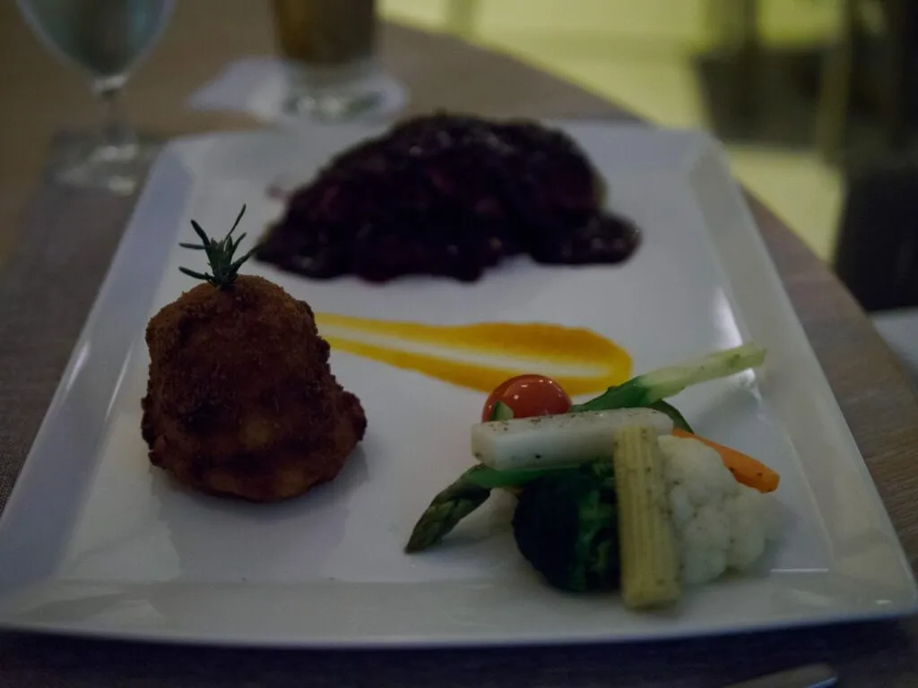 A plated main at the Alasia's restaurant