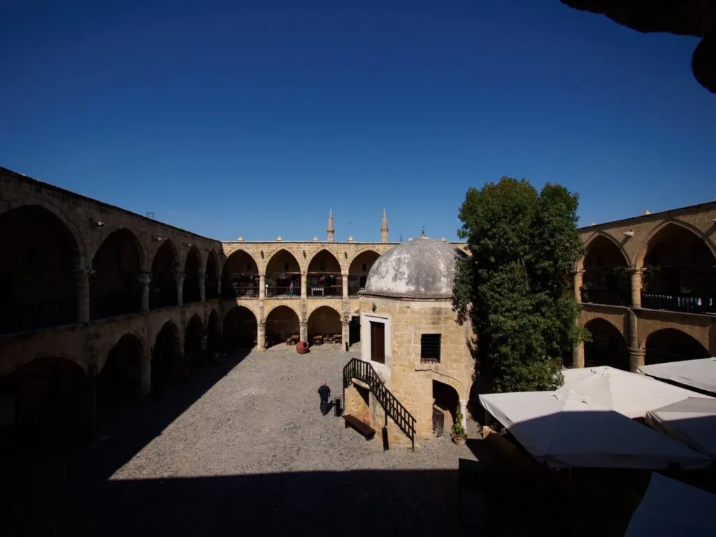 The Buyuk Han courtyard from the upper gallery
