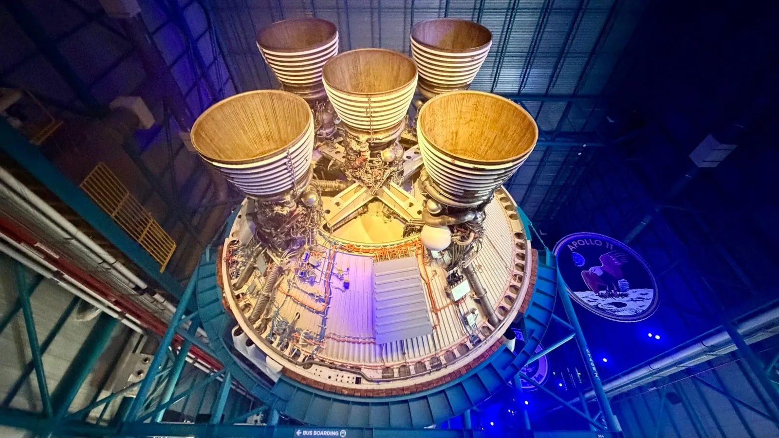 Saturn V rocket engines at Kennedy Space Center