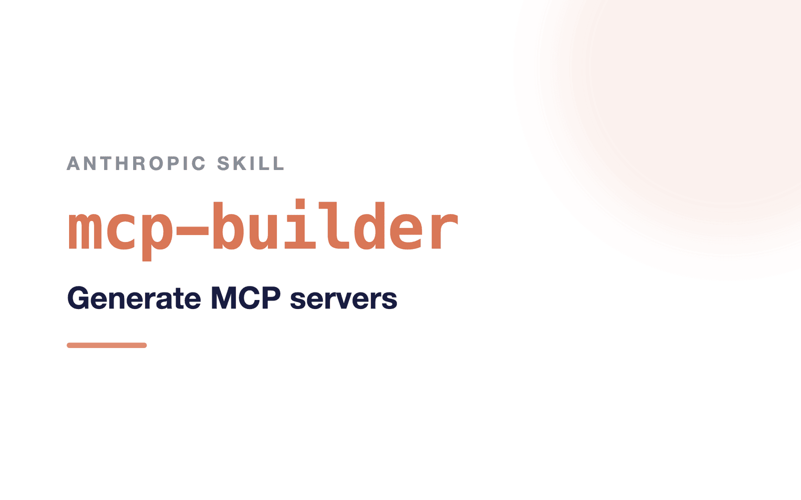 Claude mcp-builder skill