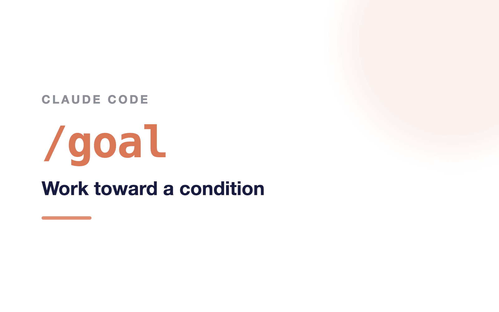 Claude Code /goal command