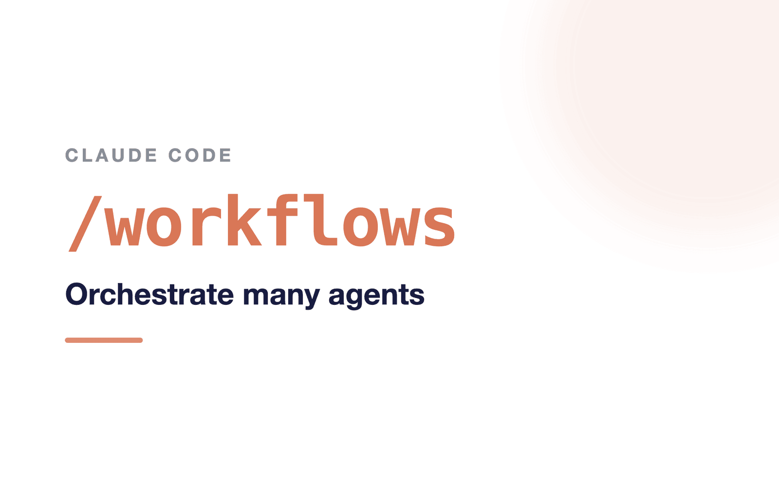 Claude Code /workflows command