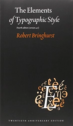 The Elements of Typographic Style book cover