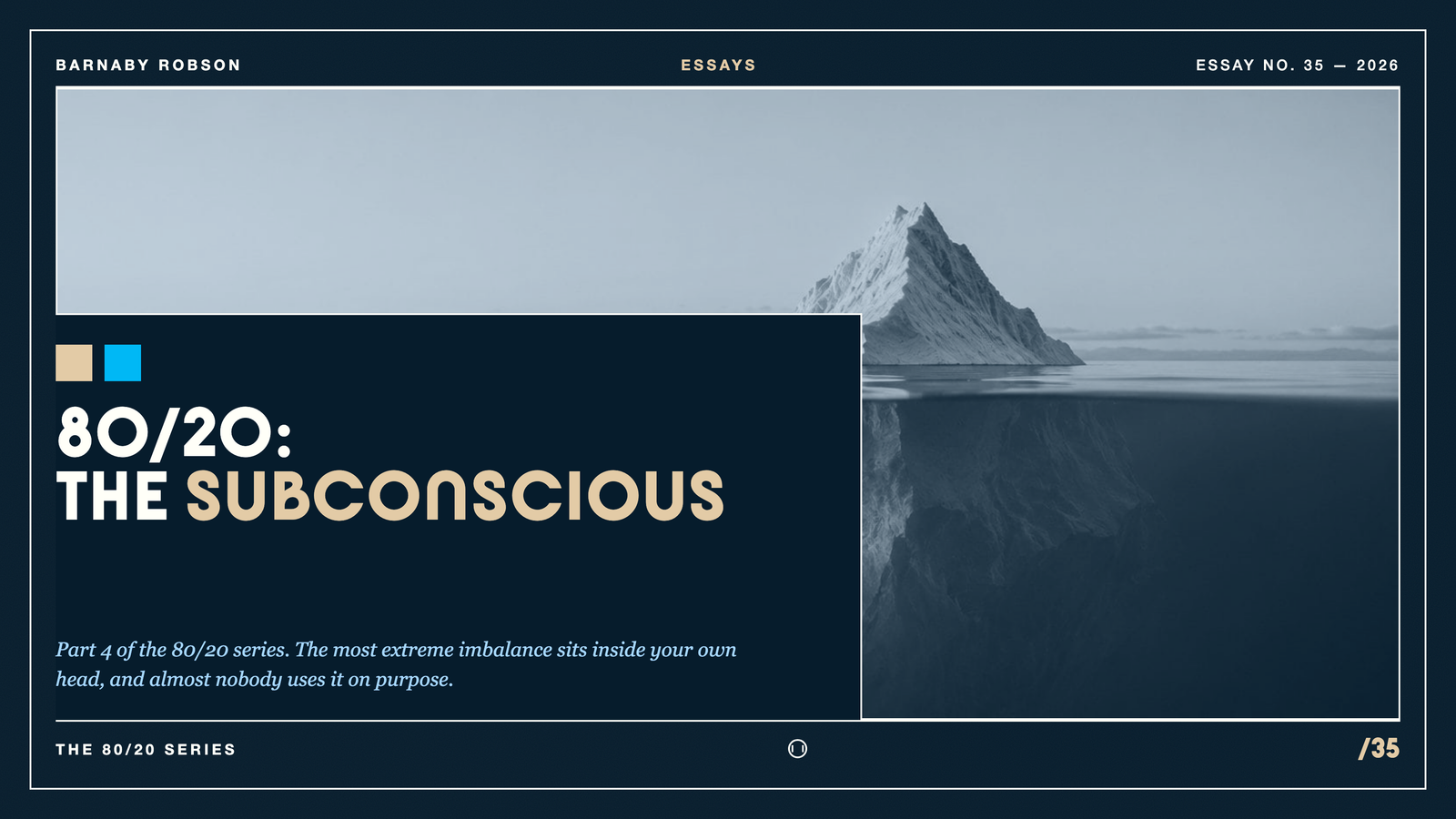 80/20: The Subconscious
