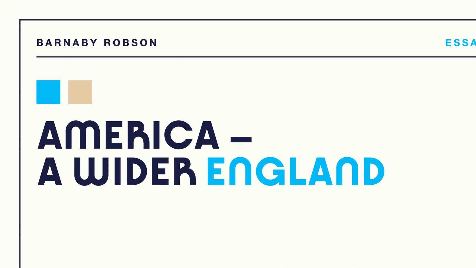 America – A Wider England