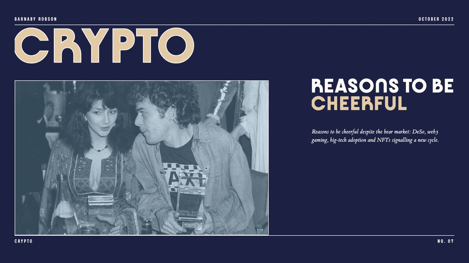 Reasons to be cheerful – Crypto edition