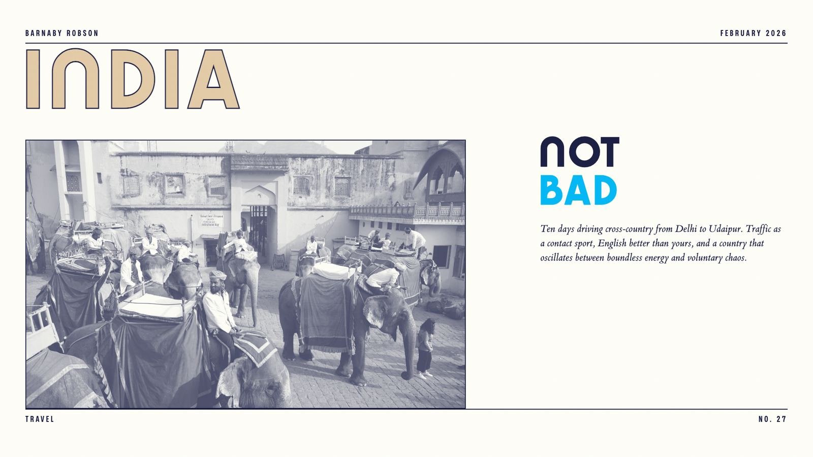 India – Not Bad