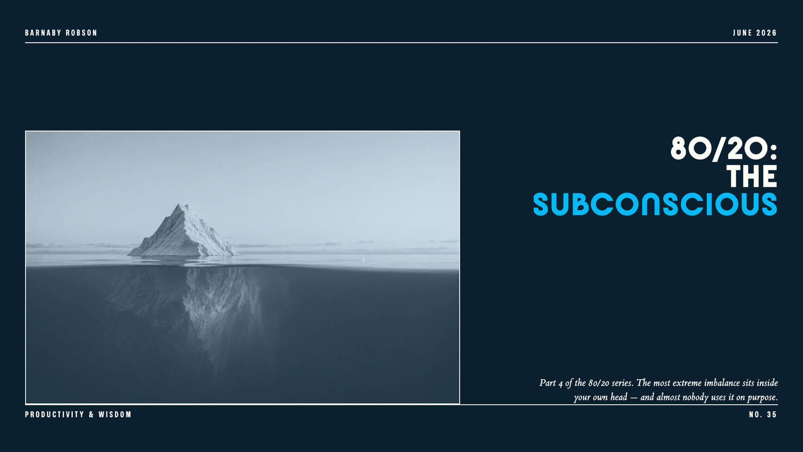 80/20: The Subconscious