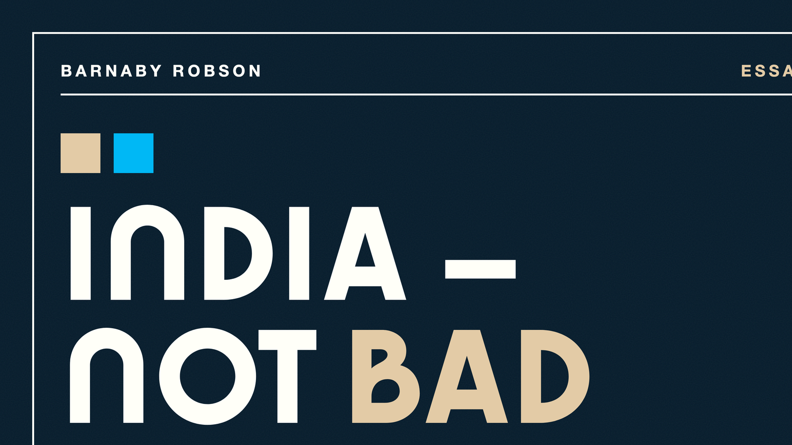 India – Not Bad