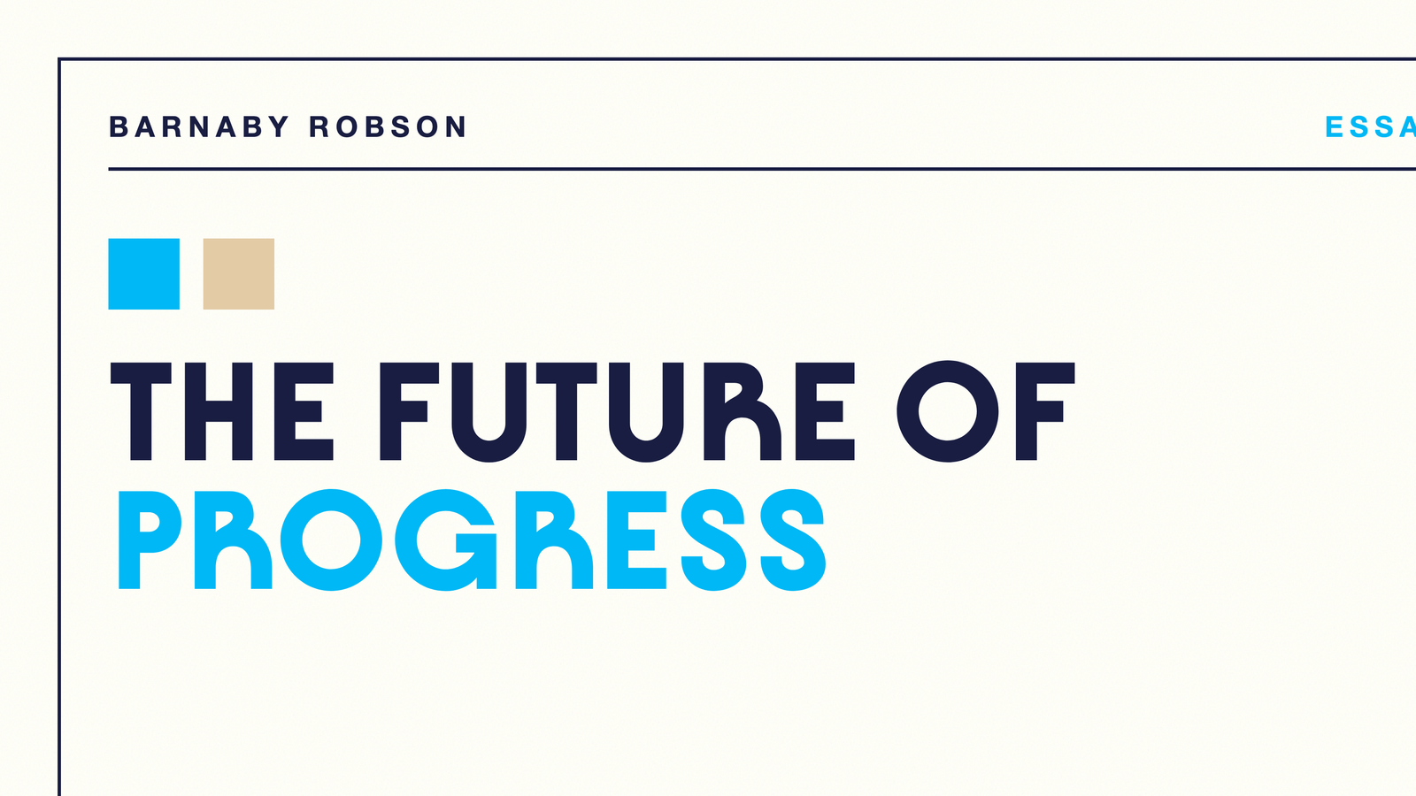 The Future of Progress
