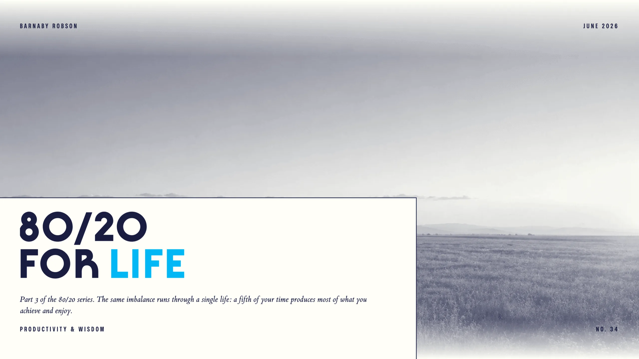 80/20: For Life