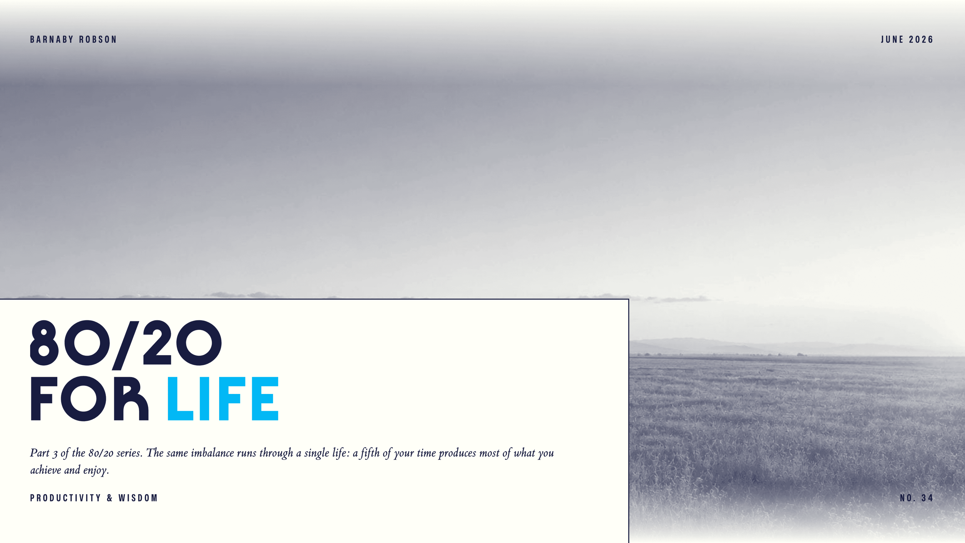 80/20: For Life
