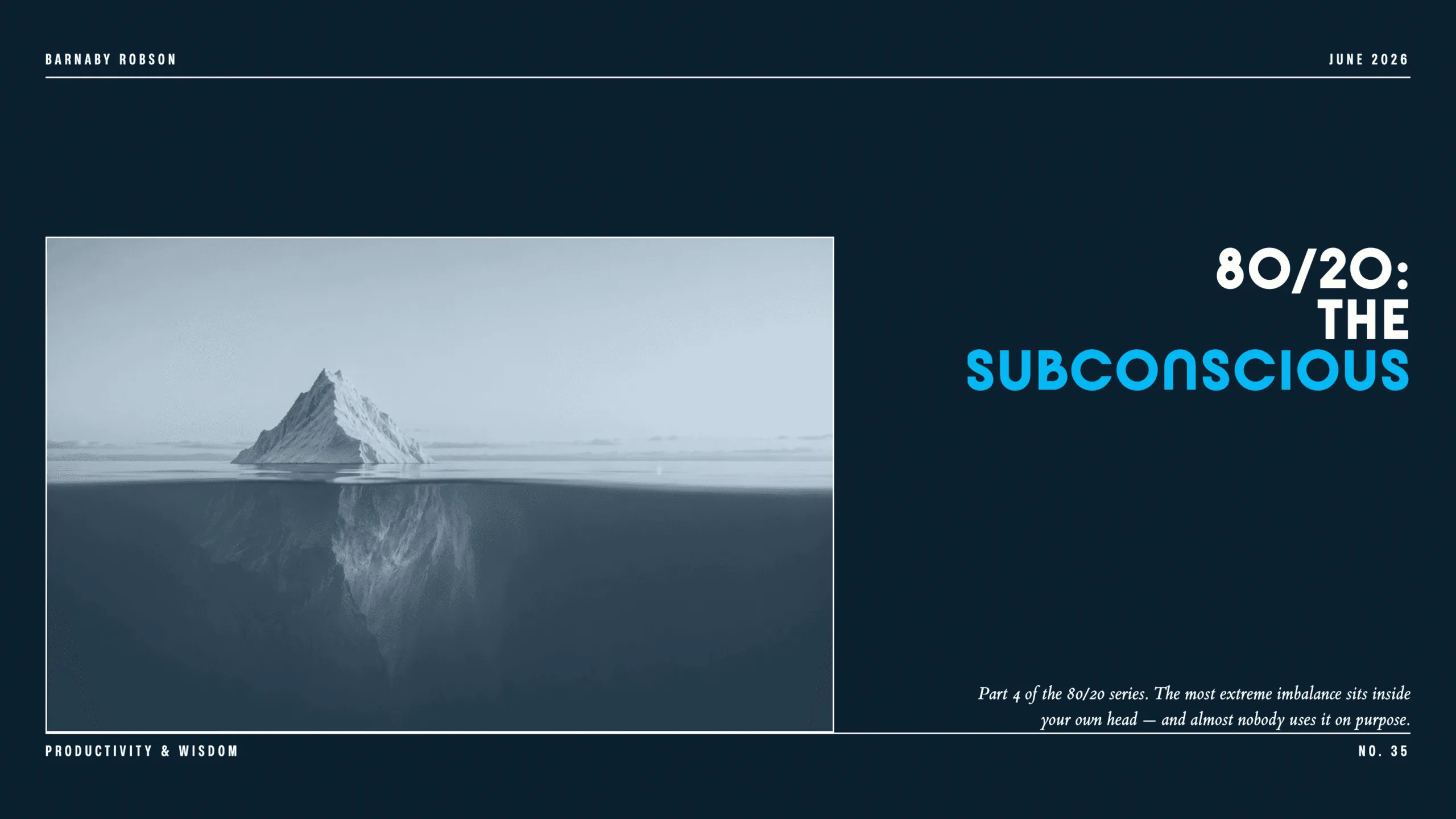 80/20: The Subconscious