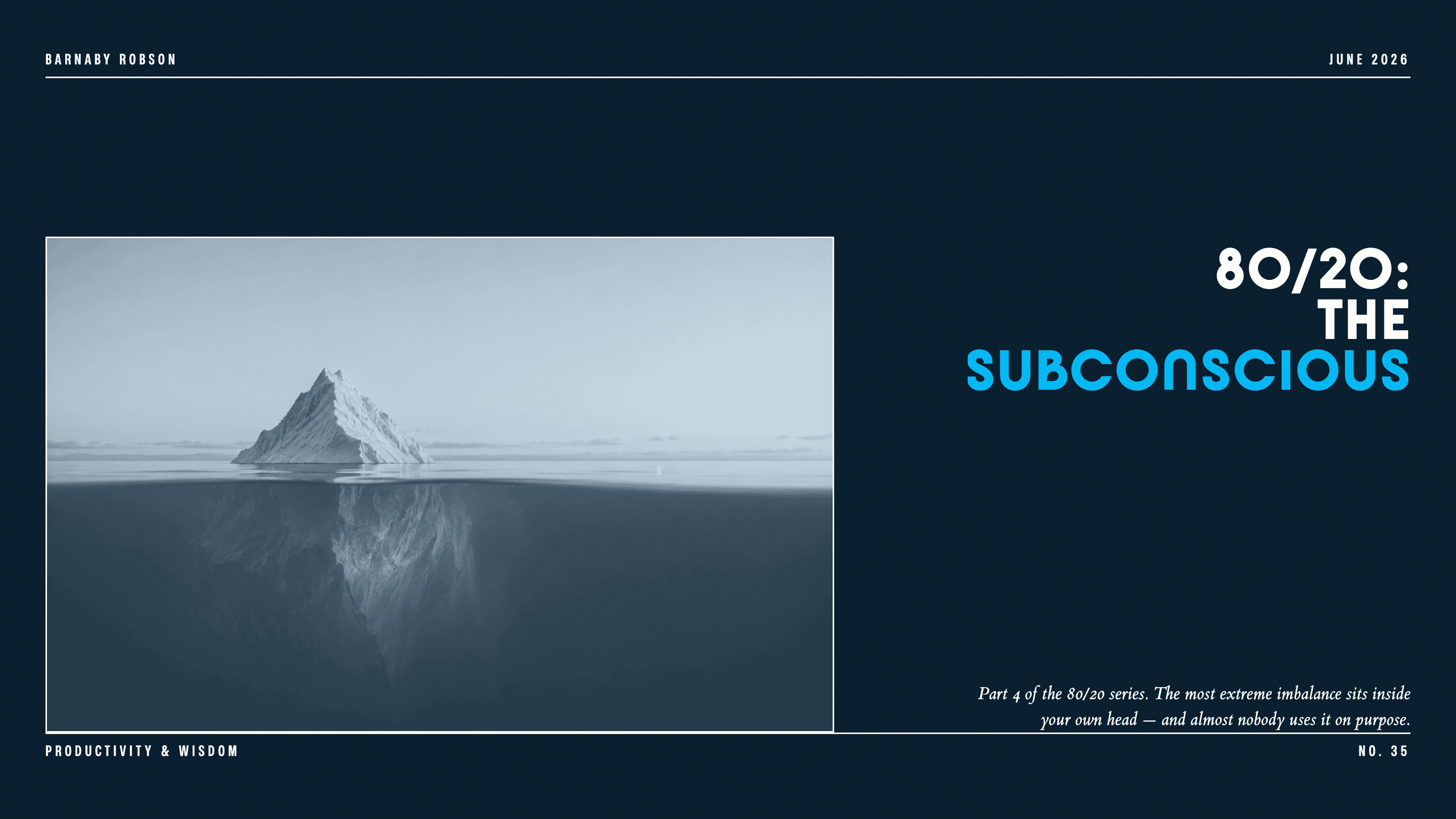 80/20: The Subconscious