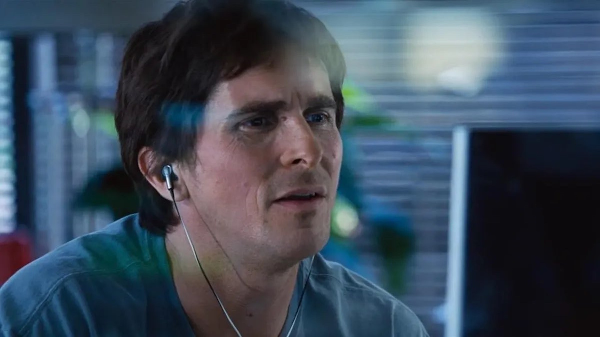 Christian Bale portraying Michael Burry in The Big Short